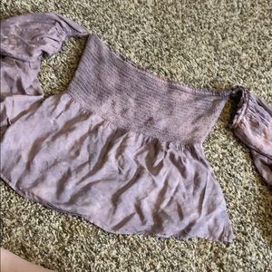 American eagle cold shoulder top